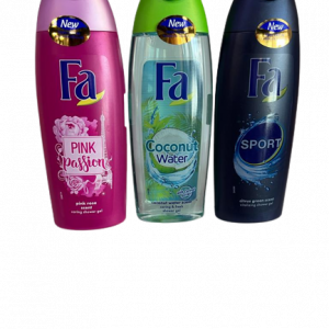 Fa shower gels - pink passion, coconut water and sport
